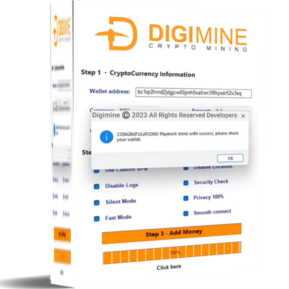 DigiMine Crypto Mining V4.9 – Premium Software Technology
